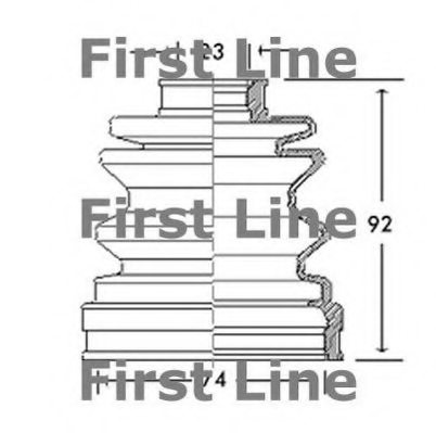 FIRST LINE FCB2735 Bellow, driveshaft